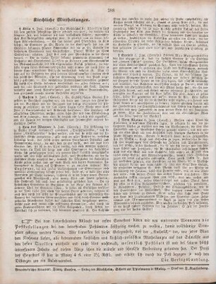 288 Kirchliche Mittheilungen