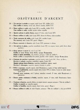 Orfèvrerie Dargent  (Nr. 28-62)