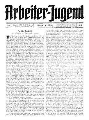 In die Freiheit! : ein Wort an die Schulentlassenen