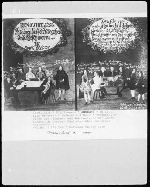 Die Vorgeher und Geschworenen der Zunft