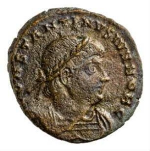 Münze, Follis, Aes 4, 330 - 335 n. Chr.