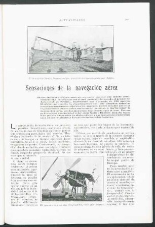 Sensaciones de la navegación aérea