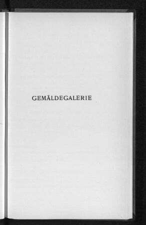 Gemäldegalerie