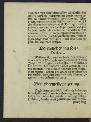 Von wucher inn sonderheit.