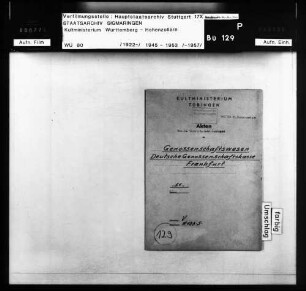 Beteiligung der Länder an der Deutschen Genossenschaftskasse Frankfurt