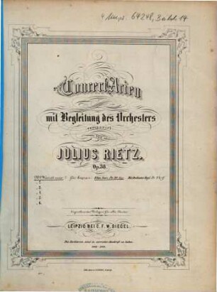 Concert-Arien mit Begleitung des Orchesters : op. 38, 1. Was ist mir? : für Sopran