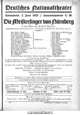 Die Meistersinger von Nürnberg