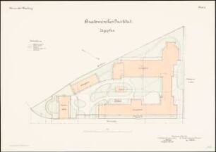Anatomisches Institut der Philipps-Universität Marburg: Lageplan 1:200