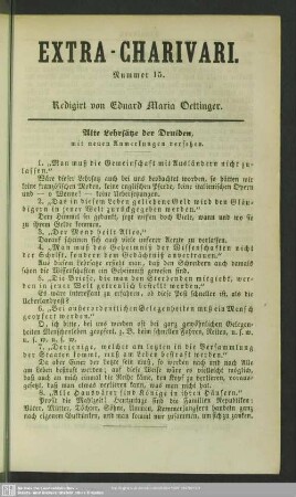 Alte Lehrsätze der Druiden, mit neuen Anmerkungen versehen