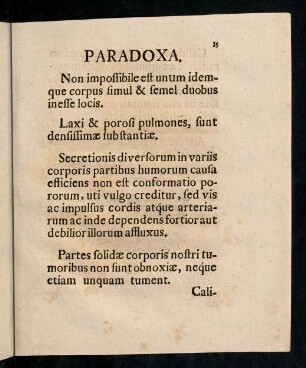 15-16, Paradoxa.