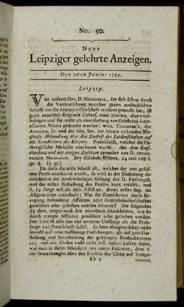 No. 50. Den 22ten Junius 1789.