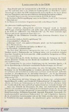 15: Lateinunterricht in der DDR