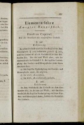 Fünftes Capitel. - Sechstes Capitel.