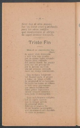 Triste fin