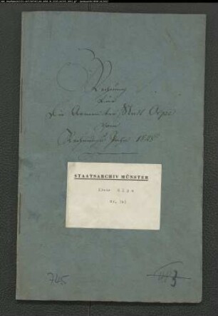 Rechnung für den Armenfonds zu Olpe Bd.16