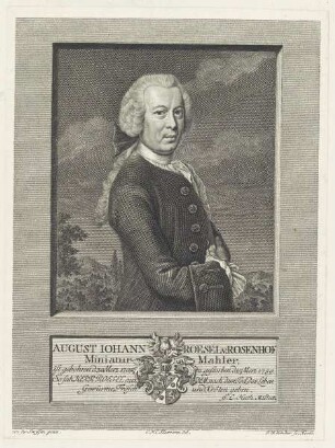 Bildnis des August Iohann Roesel v. Rosenhof