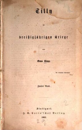 Tilly im dreißigjährigen Kriege, 2