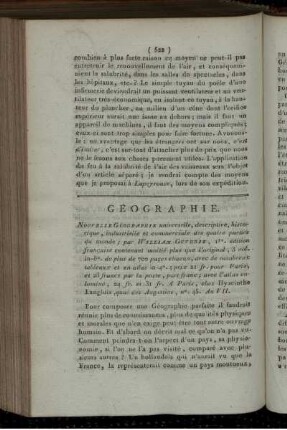 Géographie.