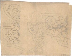 Gmelin, Leopold; Sammlung Gmelin: Handzeichnungen - Folio 14 - Ornament (Detail)