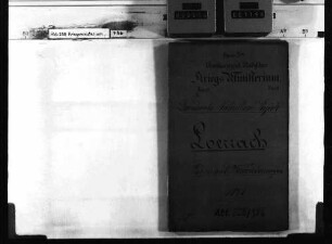 Bezirkslisten für die Aushebung 1870 und 1871, betr. die Landwehrbataillonsbezirke in Baden, Pars XV