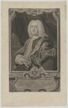 Bildnis des Jo. Christophorus Gottschedius
