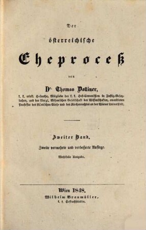 Handbuch des österreichischen Eherechtes : Von Thom. Dolliner u. Ign. Geaßl. 4