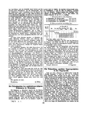 Die Behandlung amtlicher Angelegenheiten in der Tagespresse