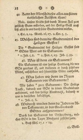 45. Welches sind denn die Gnadenmittel des Heiligen Geistes?