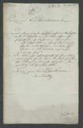 Brief von Bayern / Landesdirectorium an Regensburgische Botanische Gesellschaft