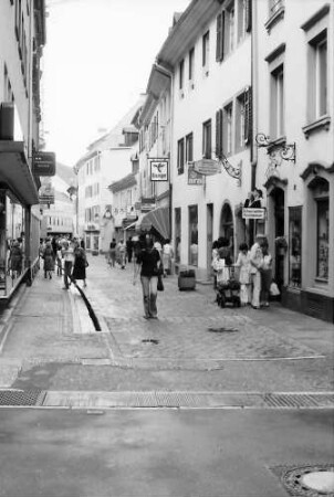 Freiburg: Schusterstraße von der Herrenstraße aus