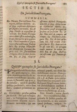 Sectio II. De Jurisdictione Prorogata.