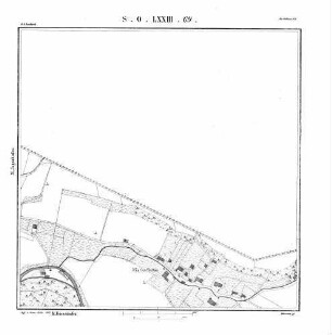 Kartenblatt SO LXXIII 69 Stand 1826