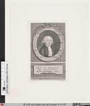 Bildnis Honoré-Gabriel Riqueti, comte de Mirabeau