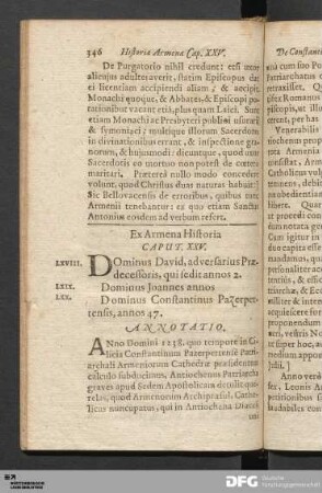 Ex Armena Historia Caput. XXV.