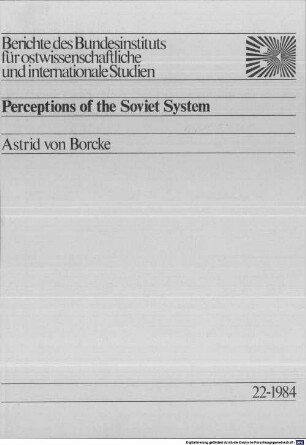 Perceptions of the Soviet system