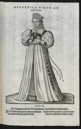 Helvetica Virgo Ad nuptias itura.