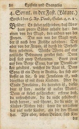 4. Sonnt. in der Fast. (Laetare.)