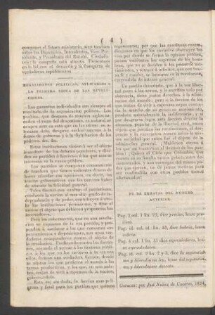 Moralidades políticas, aplicables a la primera época de las revoluciones.