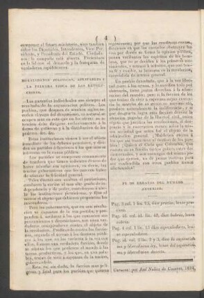 Moralidades políticas, aplicables a la primera época de las revoluciones.