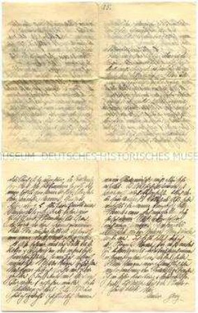 Brief an seine Ehefrau Else Lucas von Bord des Dampfers Mei-Dak auf dem Jangtsekiang von der parlamentarischen Studienreise nach Ostasien des Reichstagsabgeordneten Dr. Georg Lucas