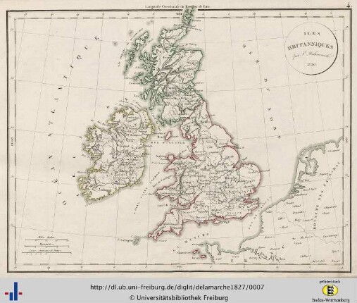 Iles Britanniques. 1826.