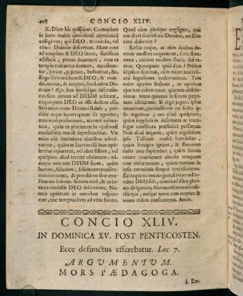 408-416, Concio XLIV. in dominica XV. post pentecosten