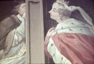 Der Heilige Johannes Nepomuk hört die Beichte der Königin von Böhmen