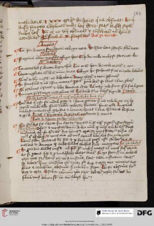 Verse, Dicta, Schema