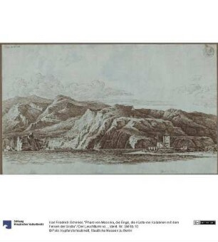 "Pharo von Messina, die Enge, die Küste von Kalabrien mit dem Felsen der Scylla" / Der Leuchtturm von Messina