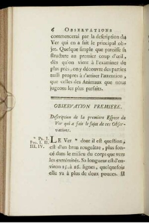 Observation Premiere. [bis] Observation XX.