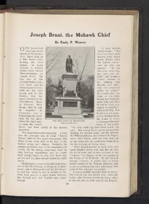 Joseph brant, the Mohawk Chief