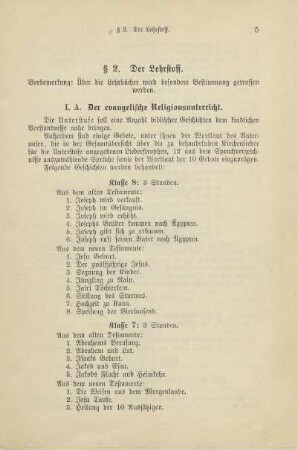 § 2. Der Lehrstoff