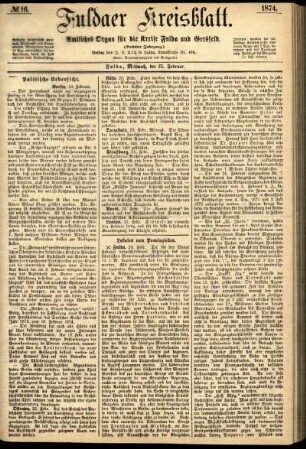 Ausgabe vom Mittwoch, den 25. Februar 1874.