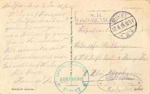Erster Weltkrieg - Feldpostkarten